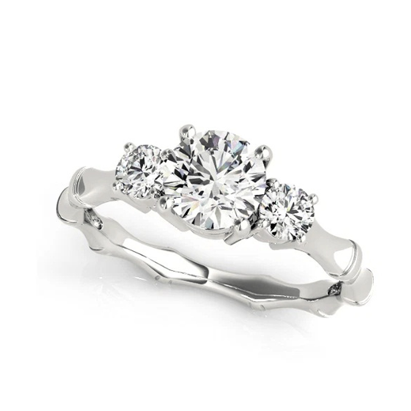 Certified White Diamond 5.00Cts. Round Shape Ring In 925  Silver - Tariffs Free