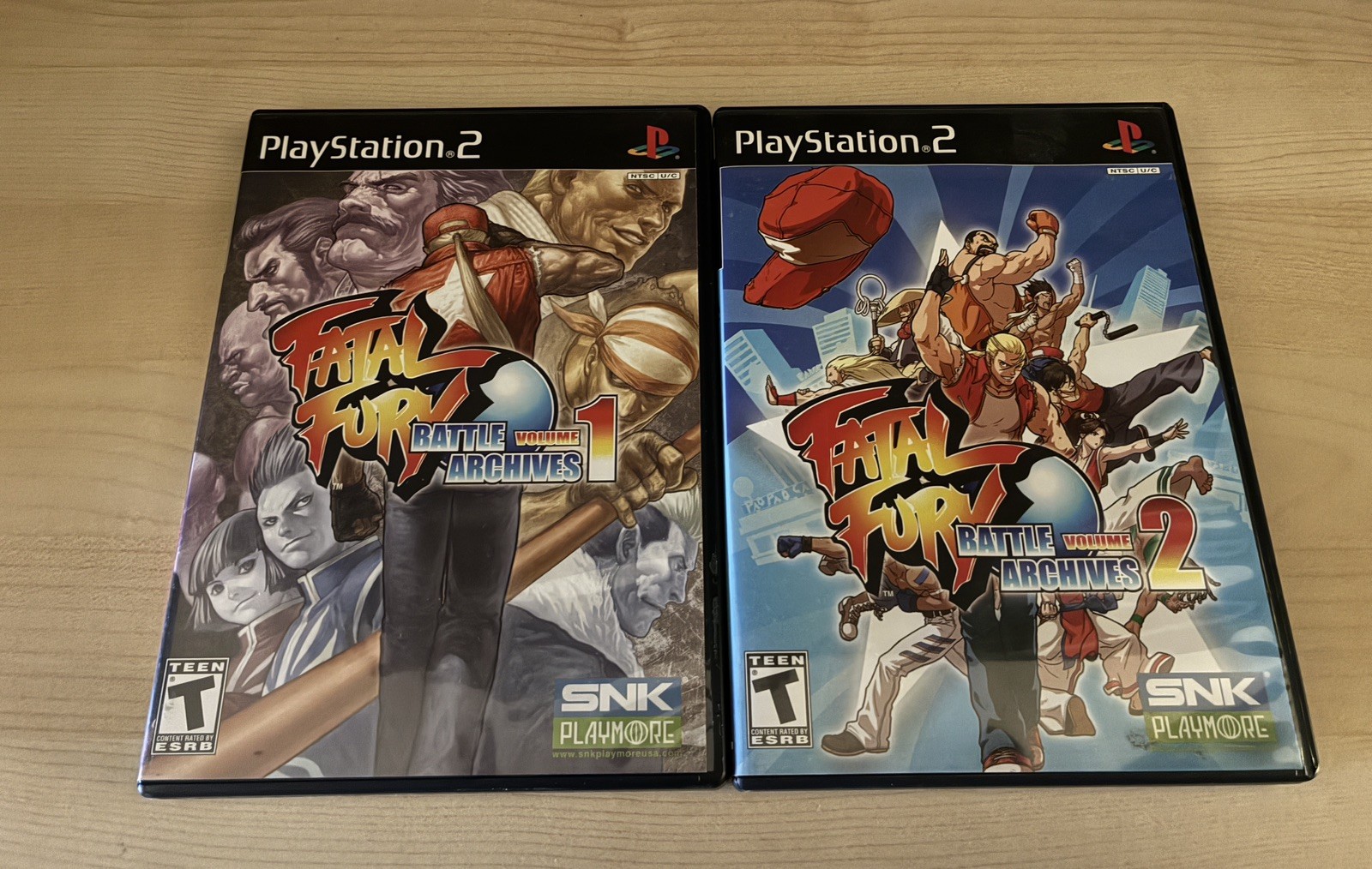 SNK Fatal Fury Battle Archives Vol 1 & 2 PS2 Bundle Complete SNK Fatal Fury Battle Archives Vol 1 & 2 PS2 Bundle Complete