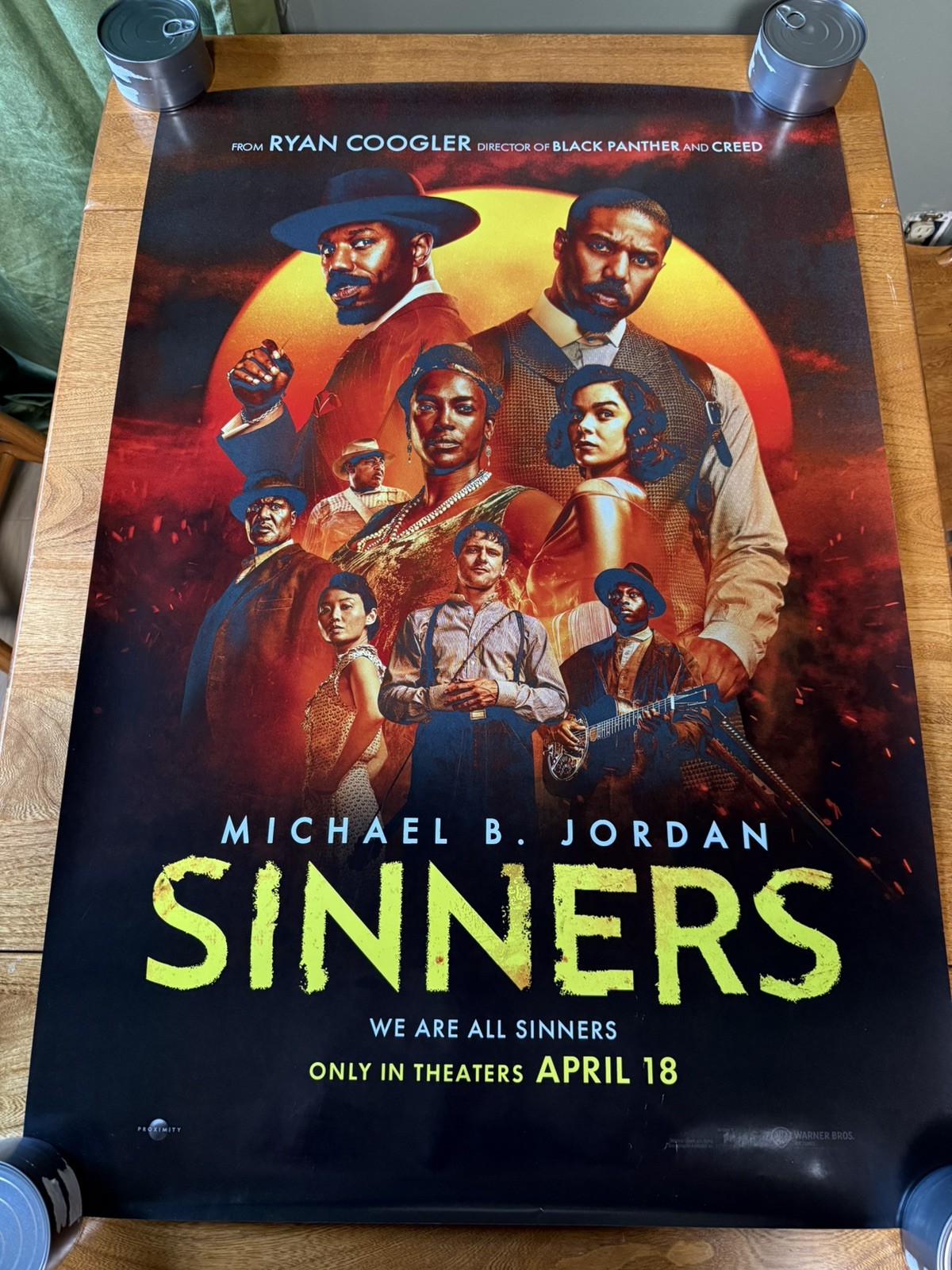 Sinners 2025 (Full Cast) Double Sided Original Movie Poster 27\ Sinners 2025 (Full Cast) Double Sided Original Movie Poster 27\