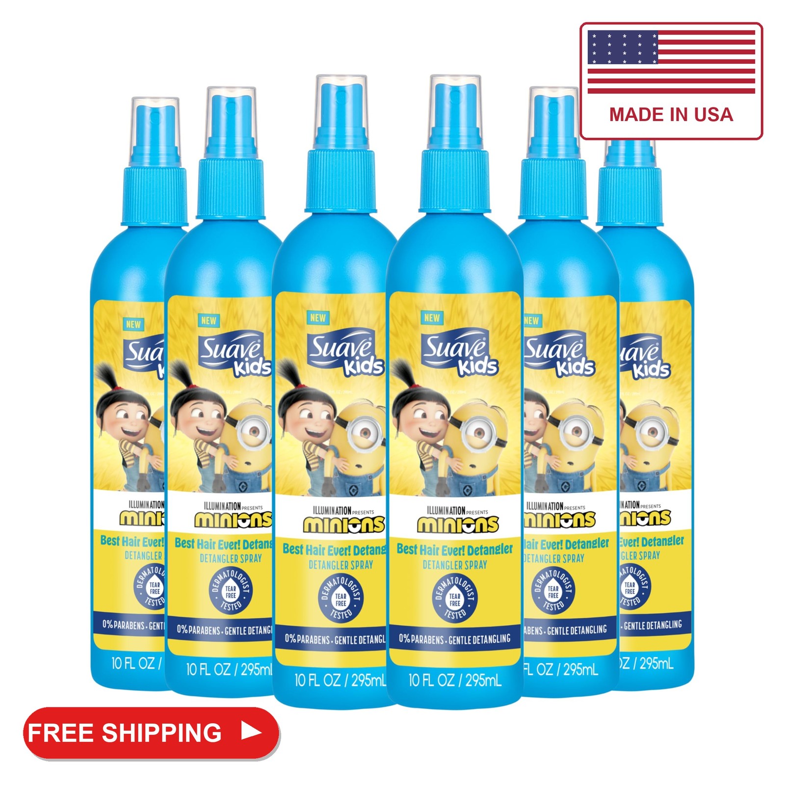 Suave Kids Detangler Spray Minions, Hair Detangling, Removing Knots and Making K Suave Kids Detangler Spray Minions, Hair Detangling, Removing Knots and Making K
