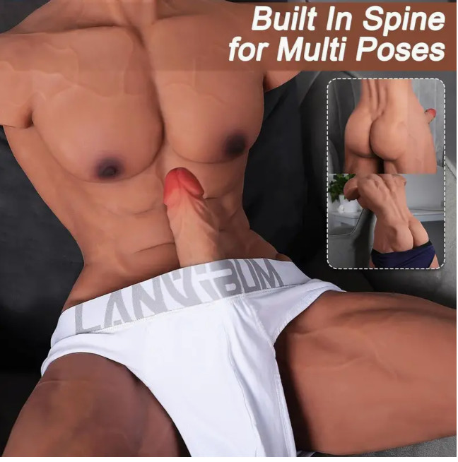 Sex TPE Doll 36lb Male Body Torso Big Penis Adult Love Sex Toy Ass for Women Gay