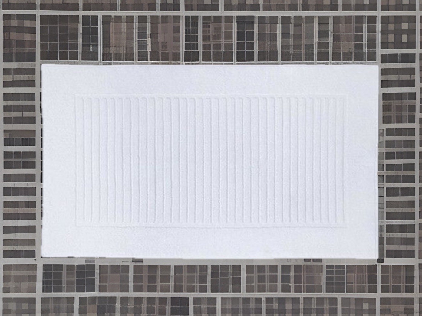 FRETTE Lanes/Suite Luxury Shower Bath Mat Thick Terry White 100% Turkish Cotton FRETTE Lanes/Suite Luxury Shower Bath Mat Thick Terry White 100% Turkish Cotton