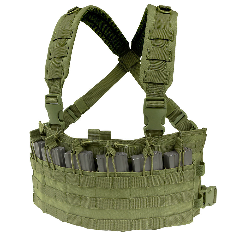 Condor MCR6 Rapid MOLLE Airsoft Chest Rig Adjustable Tactical Modular Vest