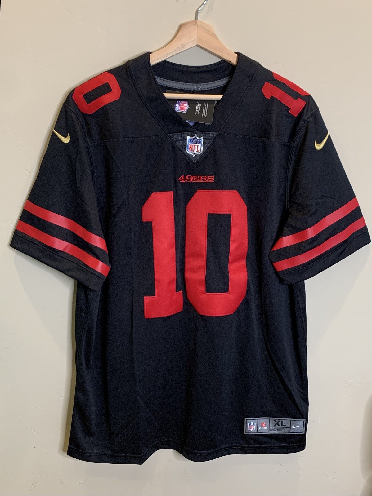 NWT San Francisco 49ers ON-FIELD Jimmy Garoppolo #10 Nike Dri-Fit NFL Jersey XL
