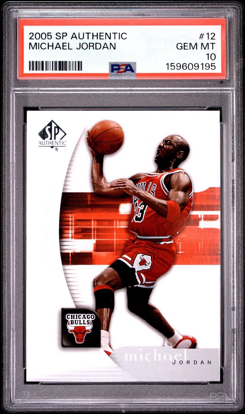 2005-06 SP Authentic Michael Jordan #12 PSA 10 Bulls HOF GOAT