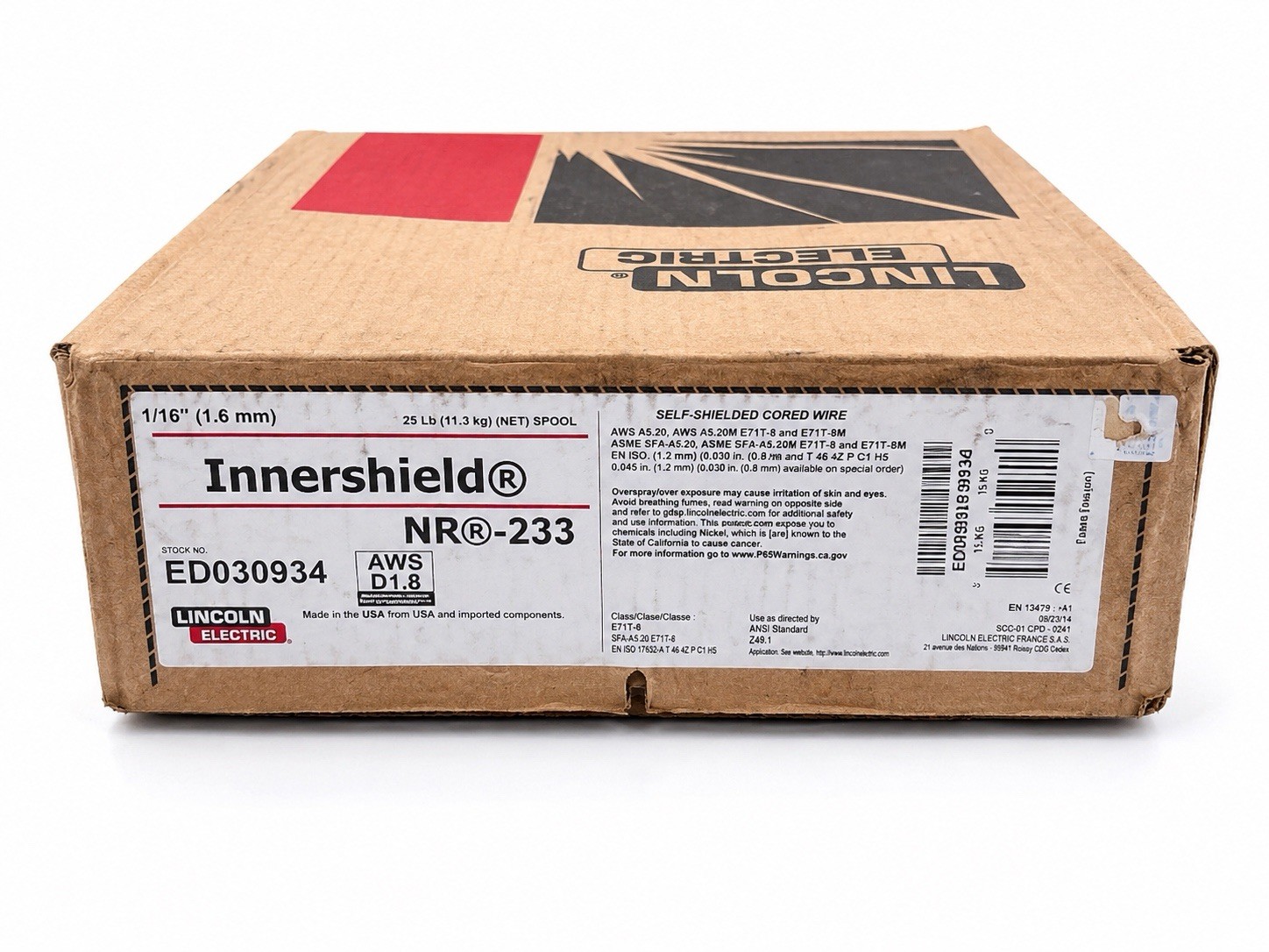 Lincoln Electric ED030934 Innershield NR-233 E71T-8 1/16
