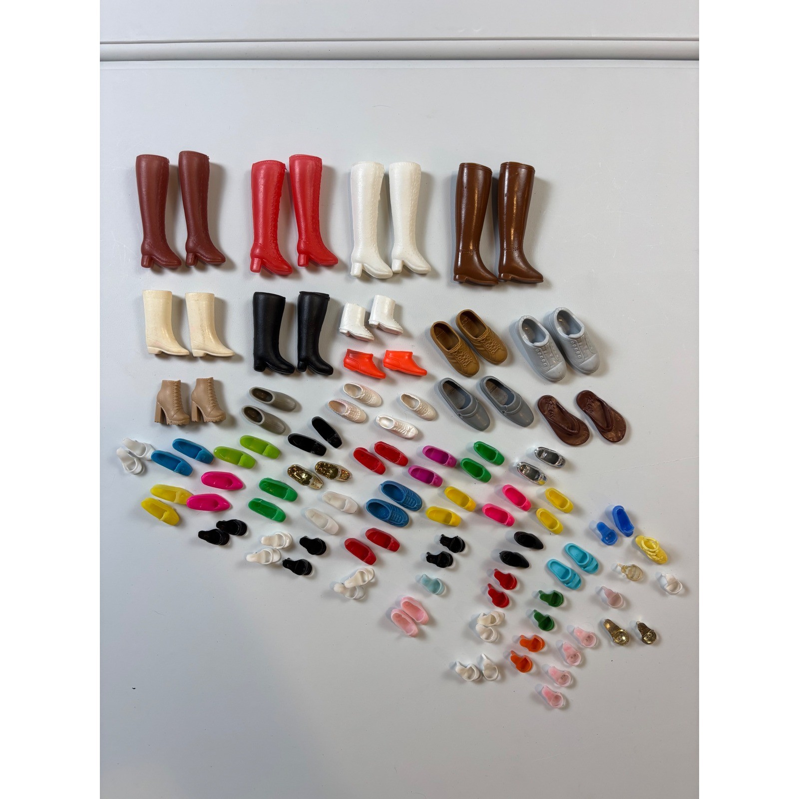 Vintage Barbie & Ken Shoe Boot Lot 49 Pair 1950\'s - 1970\'s Mod