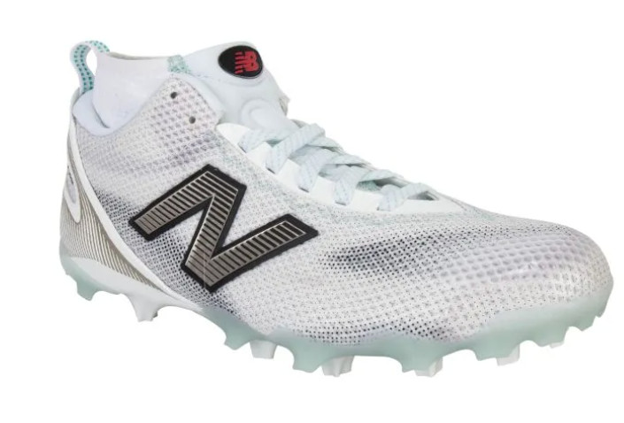 New Balance Freeze 5 Mid Men\'s Lacrosse Cleats-White/Black Many Sizes New Balance Freeze 5 Mid Men\'s Lacrosse Cleats-White/Black Many Sizes