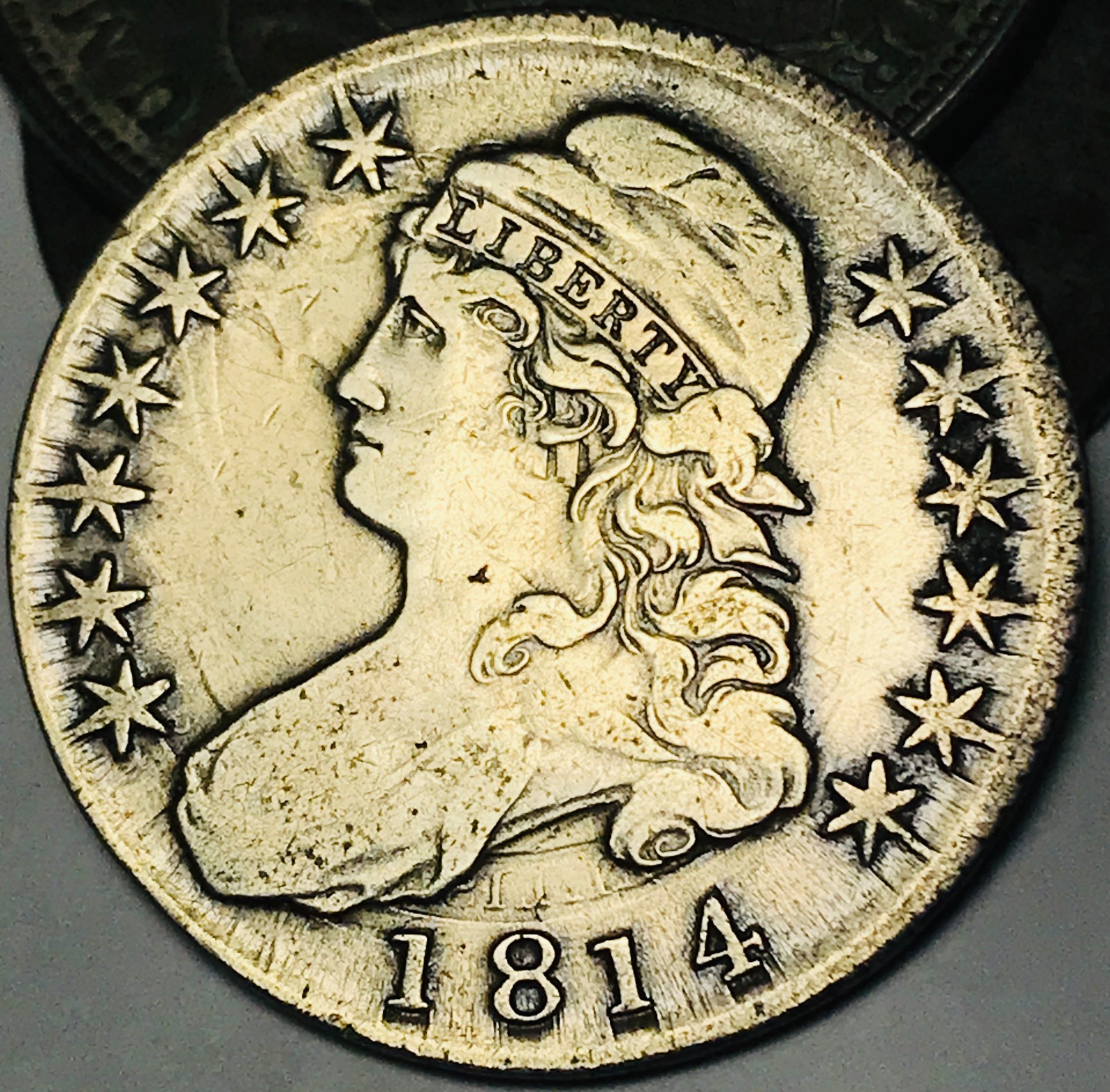 1814 Capped Bust Half Dollar 50C 90% Silver Ungraded US Coin CC28903
