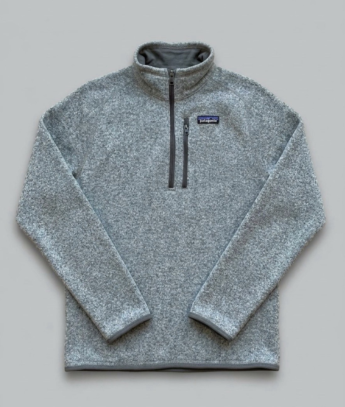 Patagonia Mens Better Sweater Gray Quarter Zip Tech Jacket Fleece S Gray Outdoor
