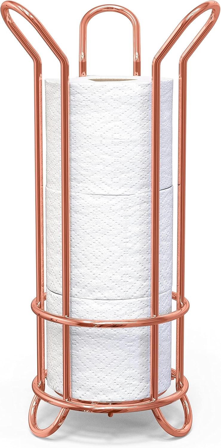 Stylish Design [Holds MEGA Rolls], Minimalistic Storage Solution, Freestanding