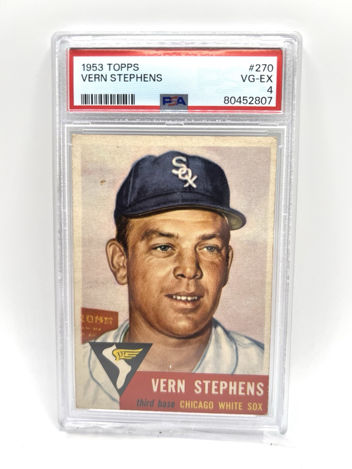 1953 Topps - High # #270 Vern Stephens - PSA 4