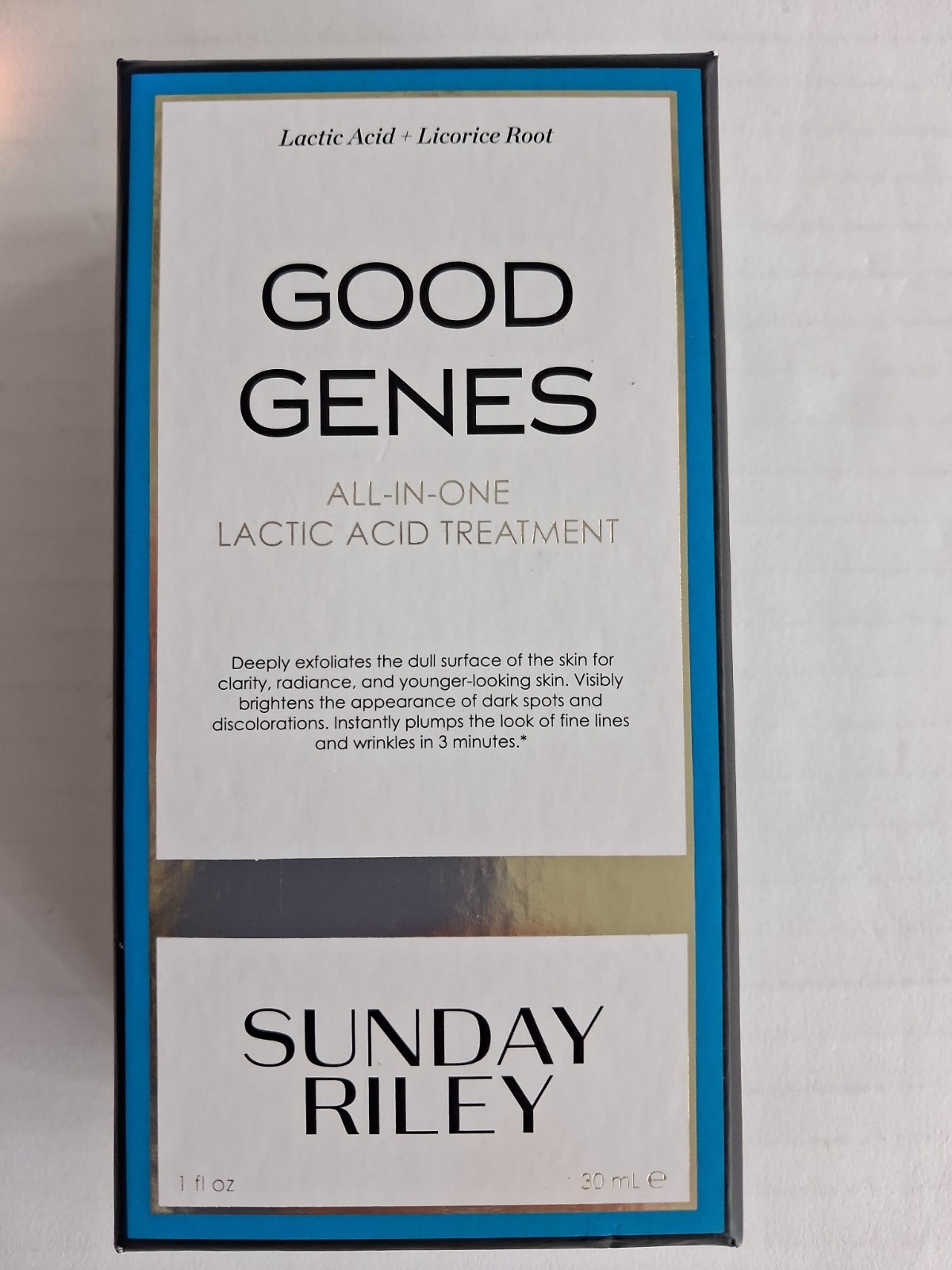 SUNDAY RILEY GOOD GENES ALL IN ONE LACTIC ACID TREATMENT 1.7 OZ