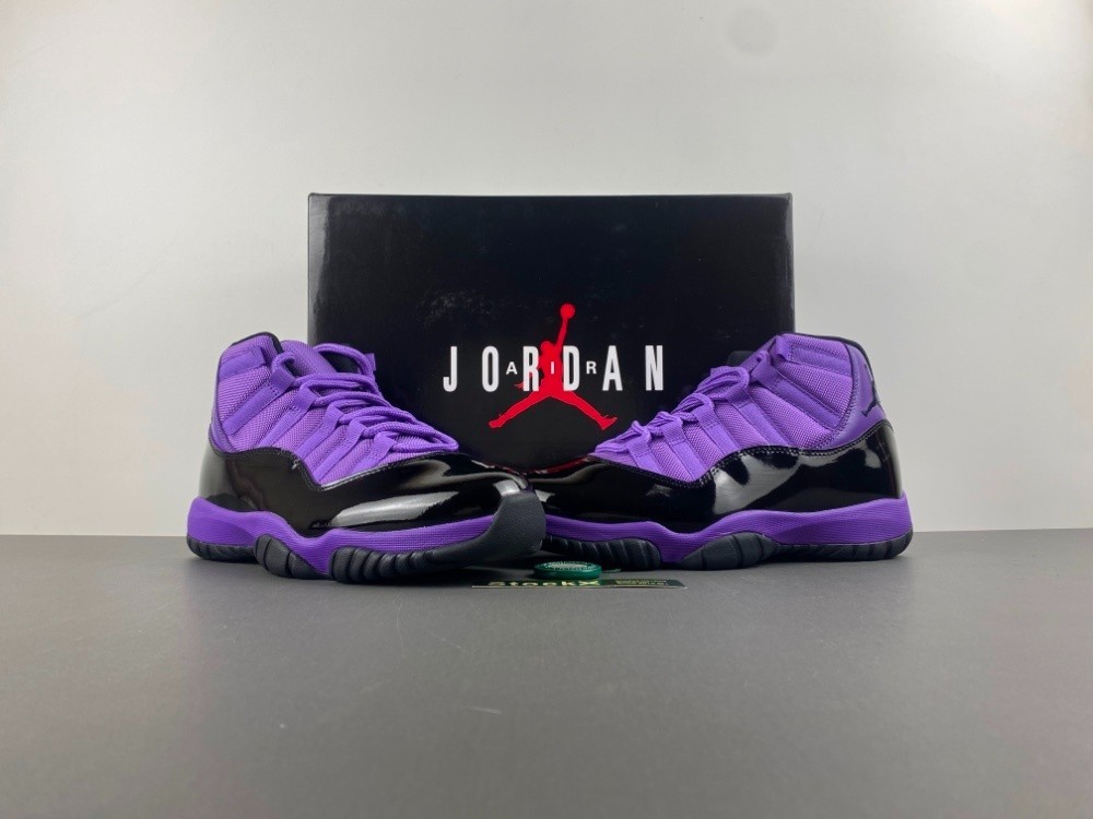 Jordan 11 Purple Black Men\'s Size US 7-12 Jordan 11 Purple Black Men\'s Size US 7-12