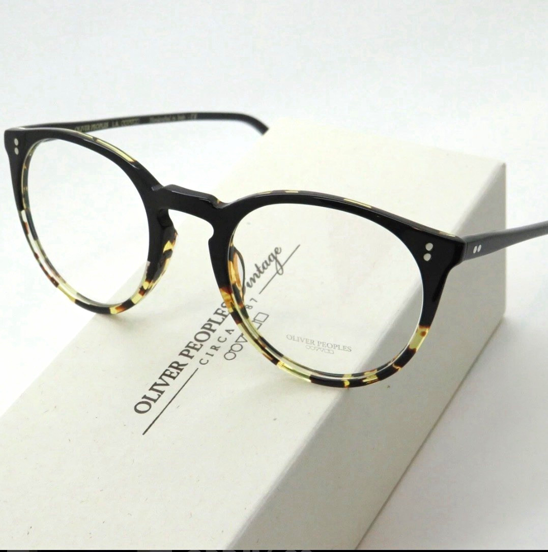 Oliver Peoples O’Malley OV 5004 Round Full Rim Tortoise Shell Black 47-22-145 Oliver Peoples O’Malley OV 5004 Round Full Rim Tortoise Shell Black 47-22-145