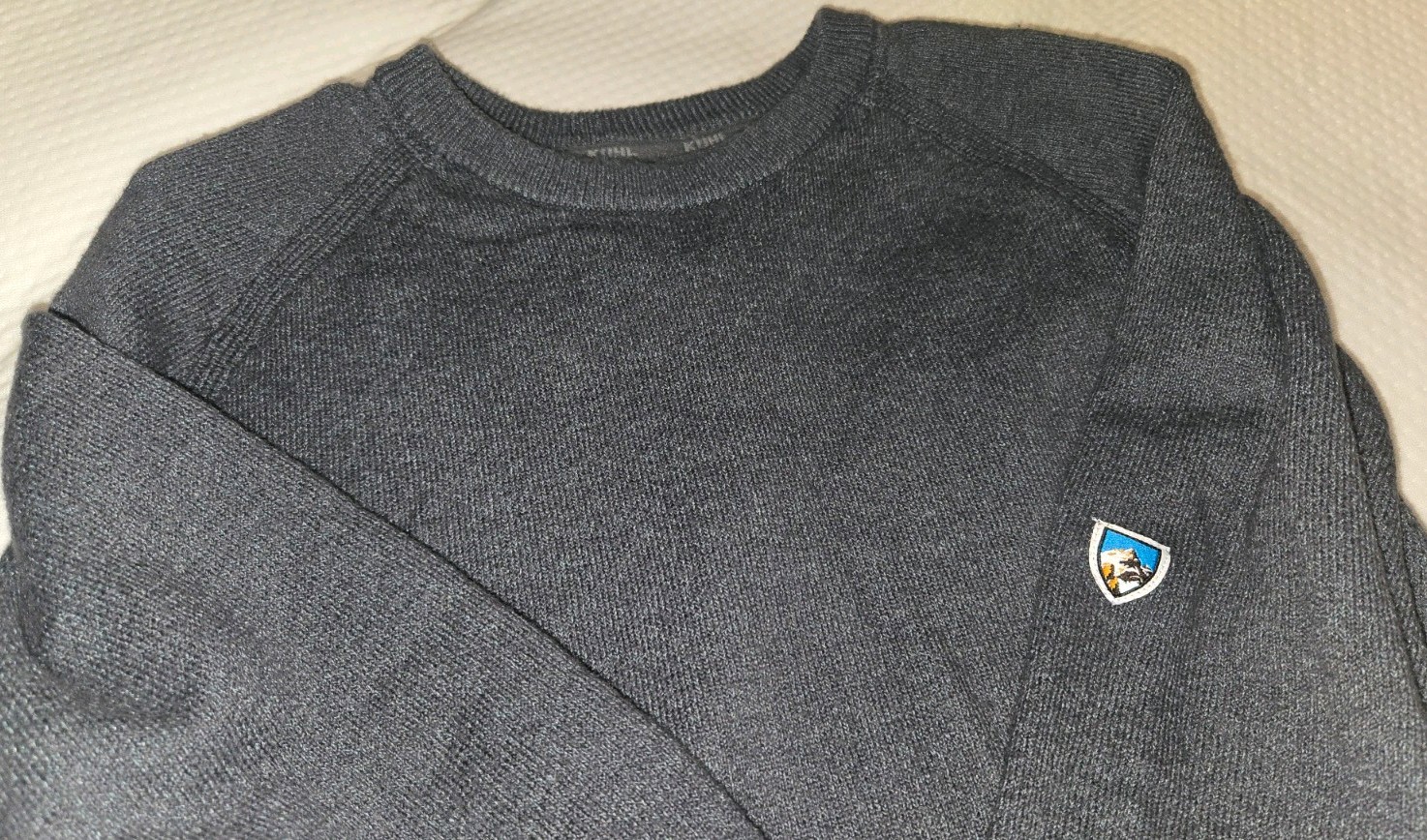 KUHL Mens S Gray Fleece Crewneck Pullover KUHL Mens S Gray Fleece Crewneck Pullover