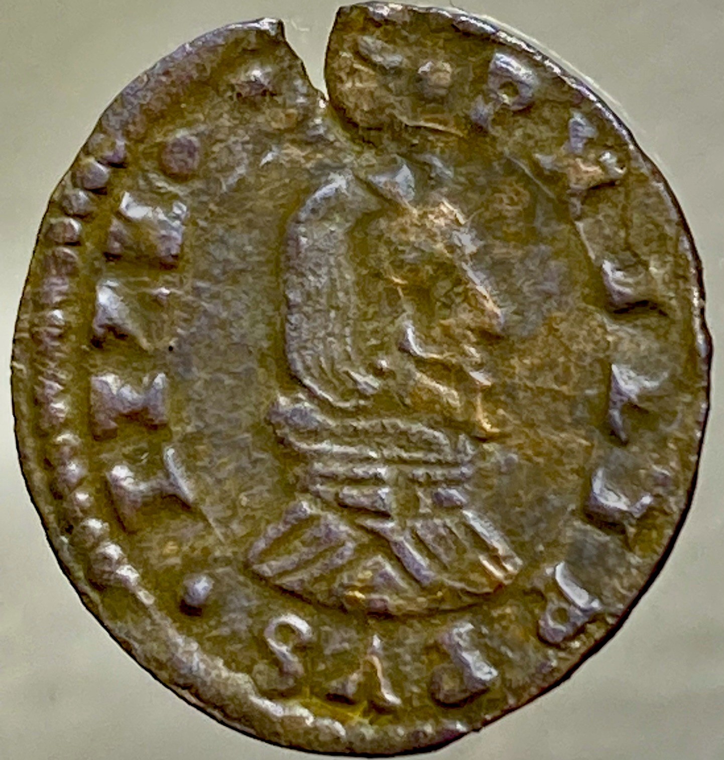 1661-1664 Coin Spanish Empire 8 Maravedis King Philip IV 360 Years Old Scarce