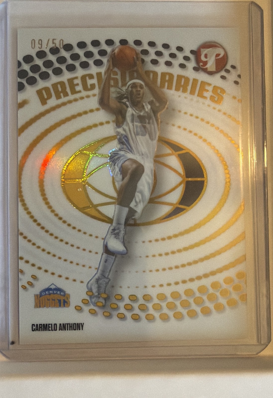 2025-2026 Topps Pristine Basketball Carmelo Anthony Precisionaries Gold 9/50