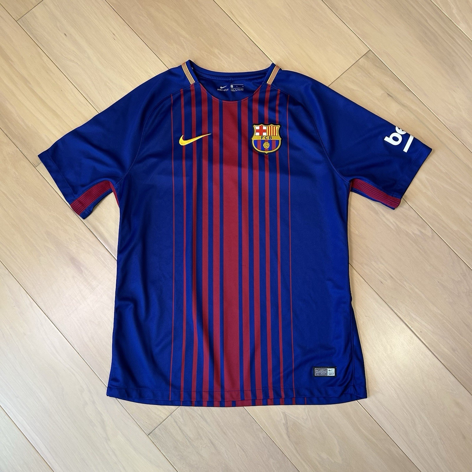 Nike FC Barcelona 17-18 Home Soccer Jersey Football Shirt Men’s Large
