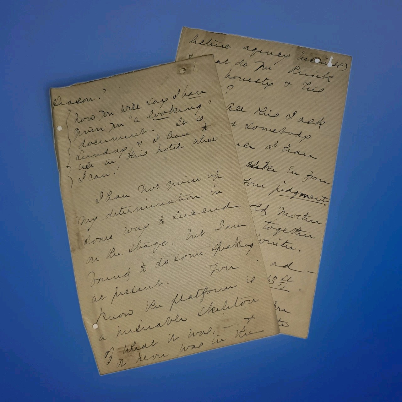 Anna Dickinson Attrib ALS c1890 Lyceum Letter Chicago Philadelphia