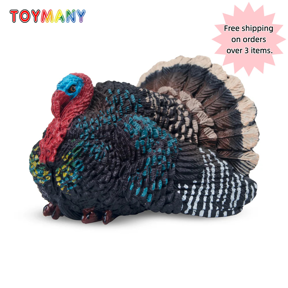 Toymany Mini Turkey Figurine Toy Collectibles Wild Animal Toymany Mini Turkey Figurine Toy Collectibles Wild Animal