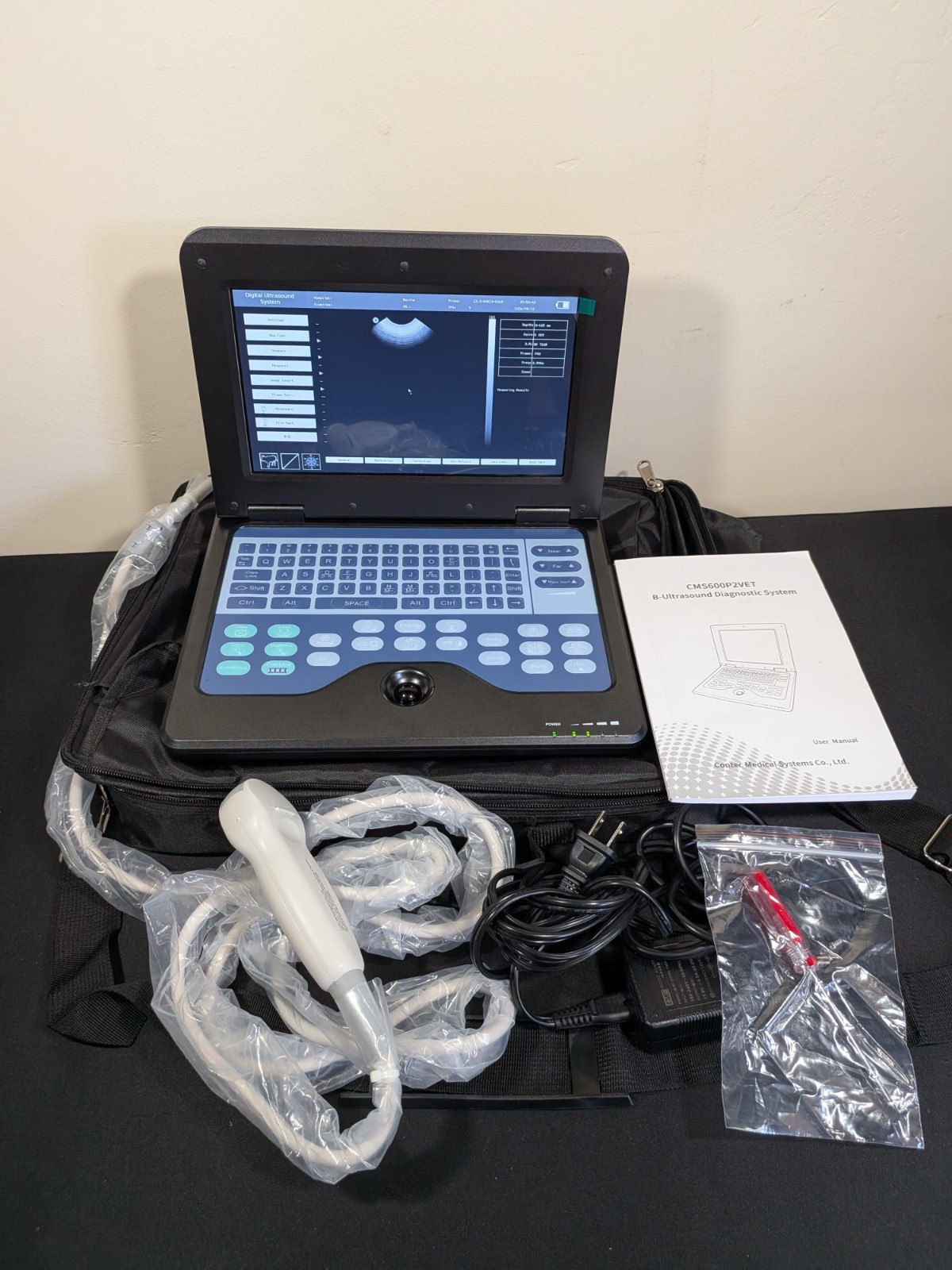Contec CMS600P2VET Veterinary B-Ultrasound Diagnostic System Rectal Probe NEW