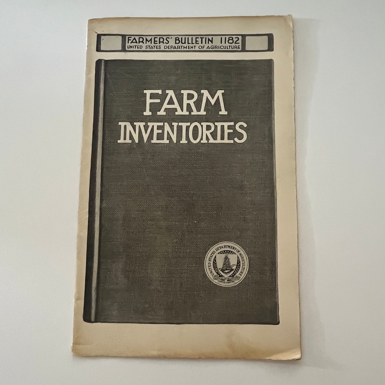 Farm Inventories 1921 USDA Farm Bulletin Booklet TK2-XB4