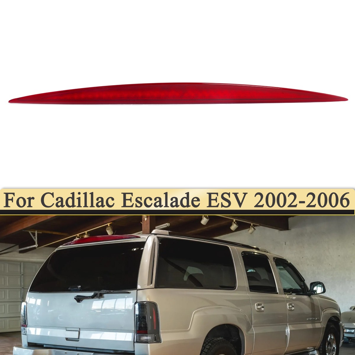 For 2002-2006 Cadillac Escalade ESV SUV LED 3RD Third Brake Light Lamp 15044516