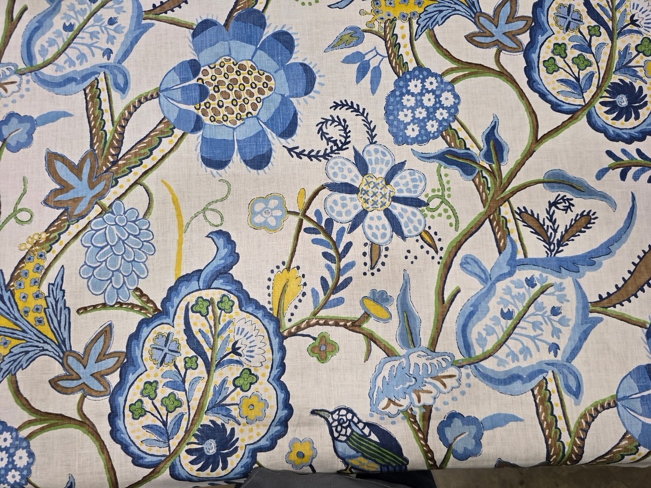 Thibaut - Windsor - Color Blue & Yellow - 1.75 yards