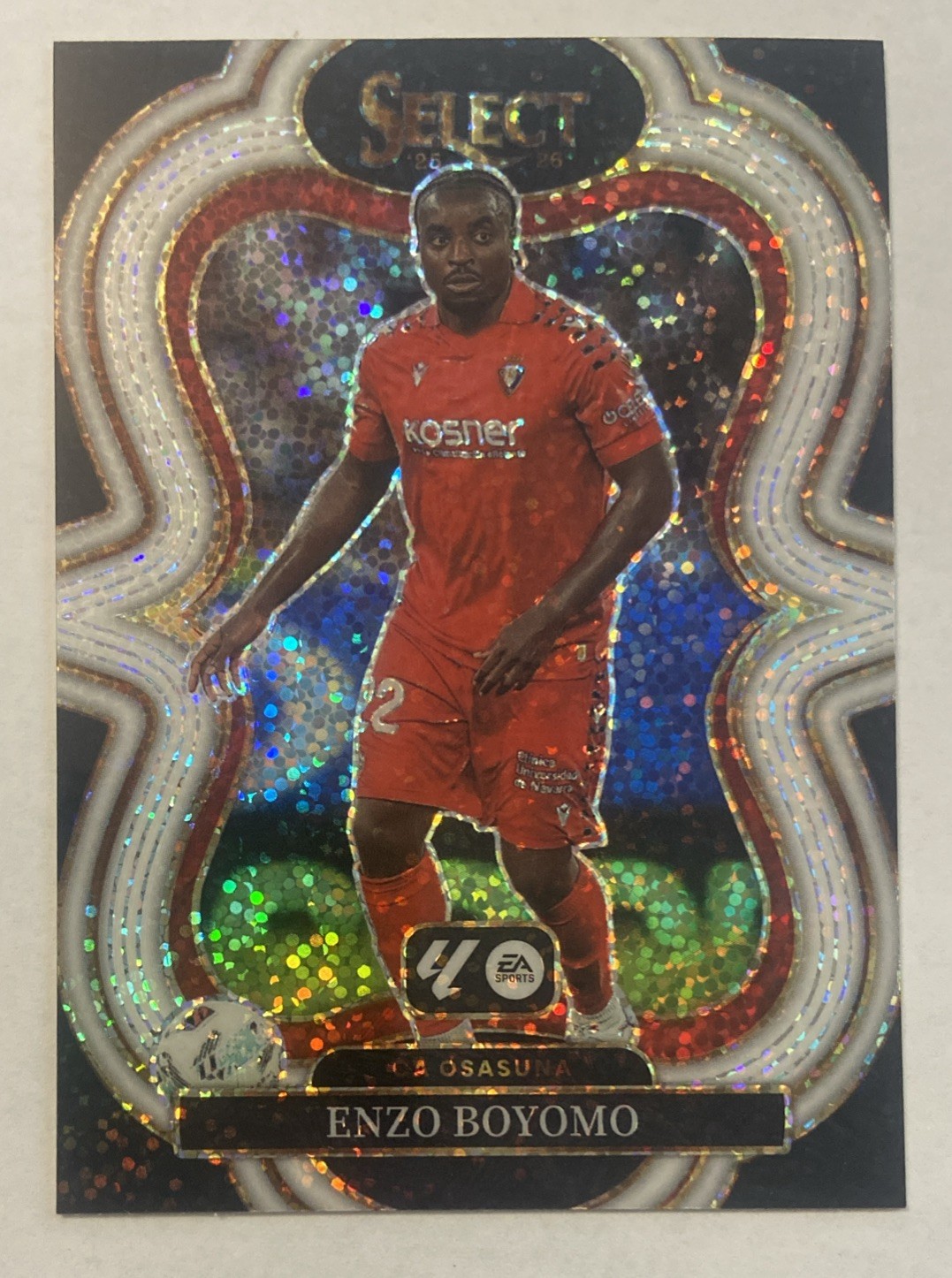 2025-26 Panini Select White Sparkle Prizm SSP Enzo Boyomo