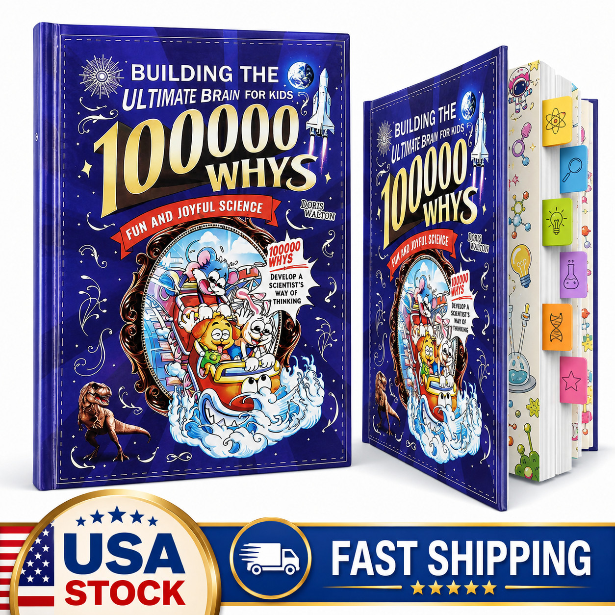 100000 Whys Kids Science Encyclopedia English STEM Learning Book Paperback
