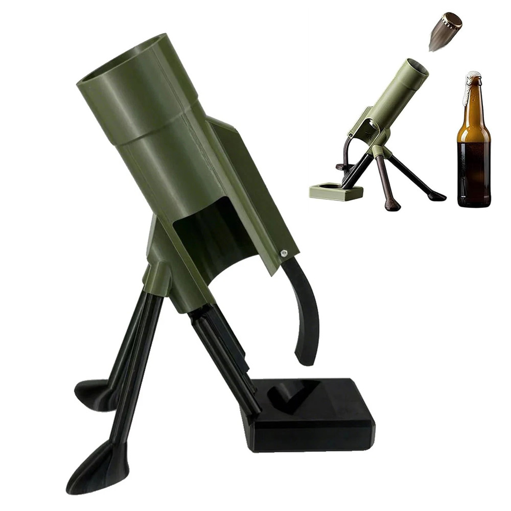 Mortar Bottle Opener For 12oz Bottles - Tactical Beer Cap Launcher - Fun Gift