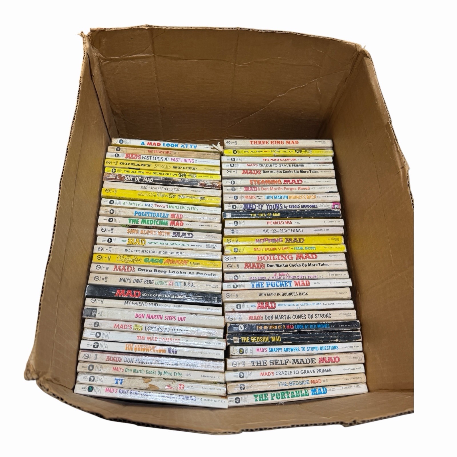 MAD Magazine Lot of 55 Vintage 50’s 60’s 70s Paperback Books Varying Conditions