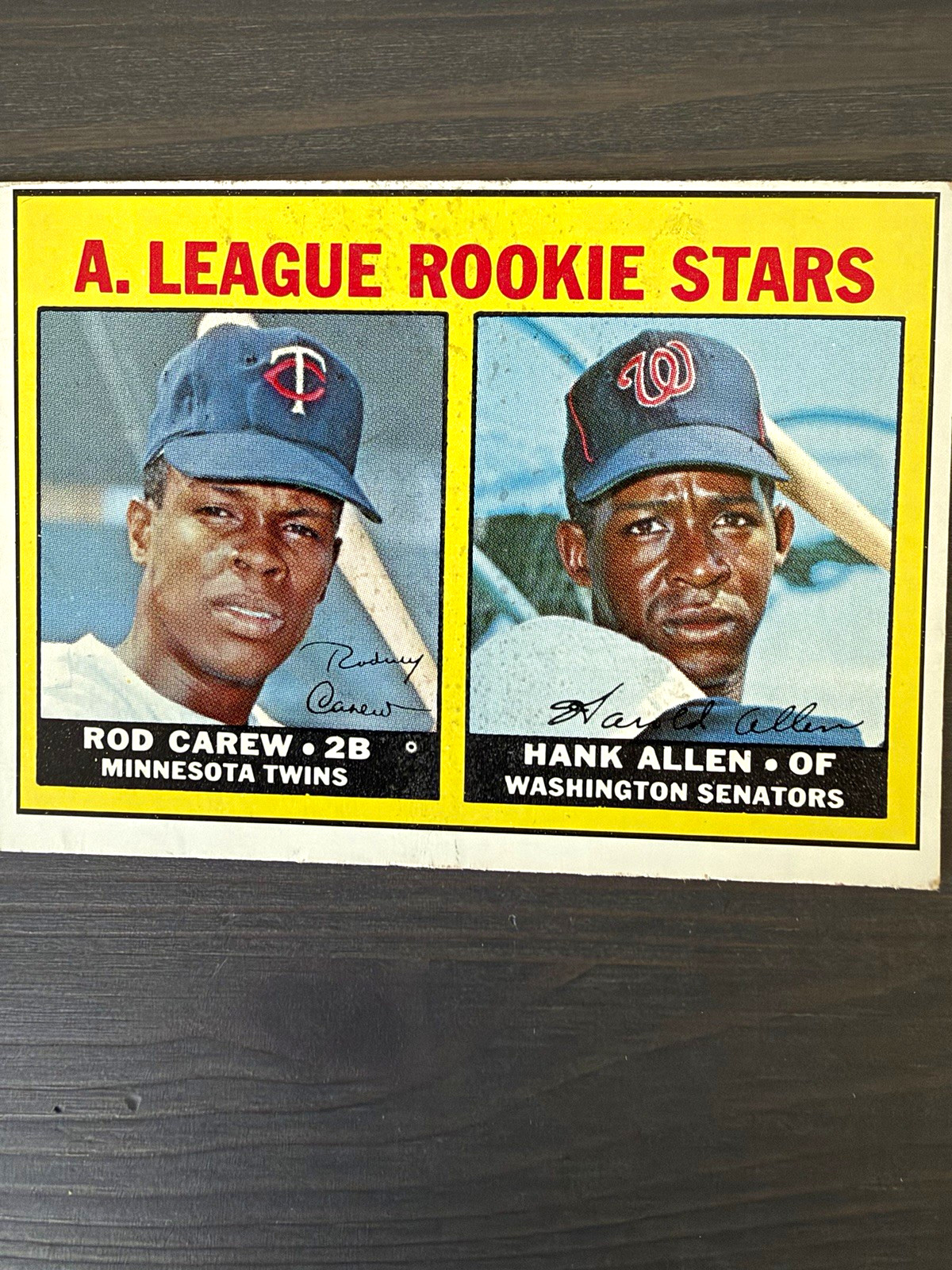 Topps 1967 Topps #569 High # A. League Rookie Stars Rod Carew Hank Allen Topps 1967 Topps #569 High # A. League Rookie Stars Rod Carew Hank Allen