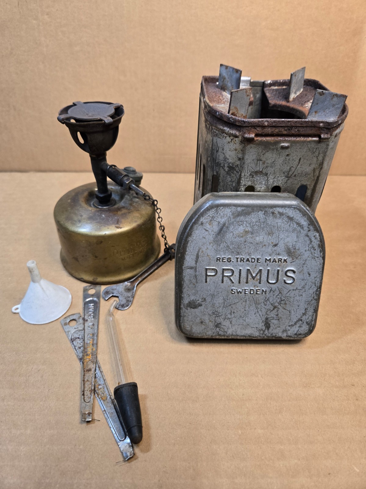 Primus No 71 Camp Stove with Storage Case & Key, Tested Working
