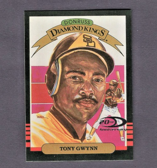 2001 DONRUSS DIAMOND KINGS REPRINTS MISSING SERIAL NUMBER RARE #12 TONY GWYNN