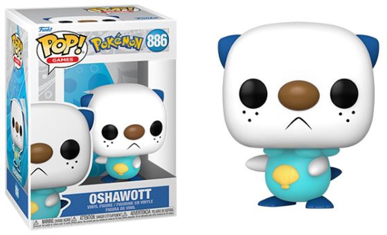 BOX DAMAGED Funko Pop Games: Pokemon - Oshawott Vinyl Figure #886 #62268