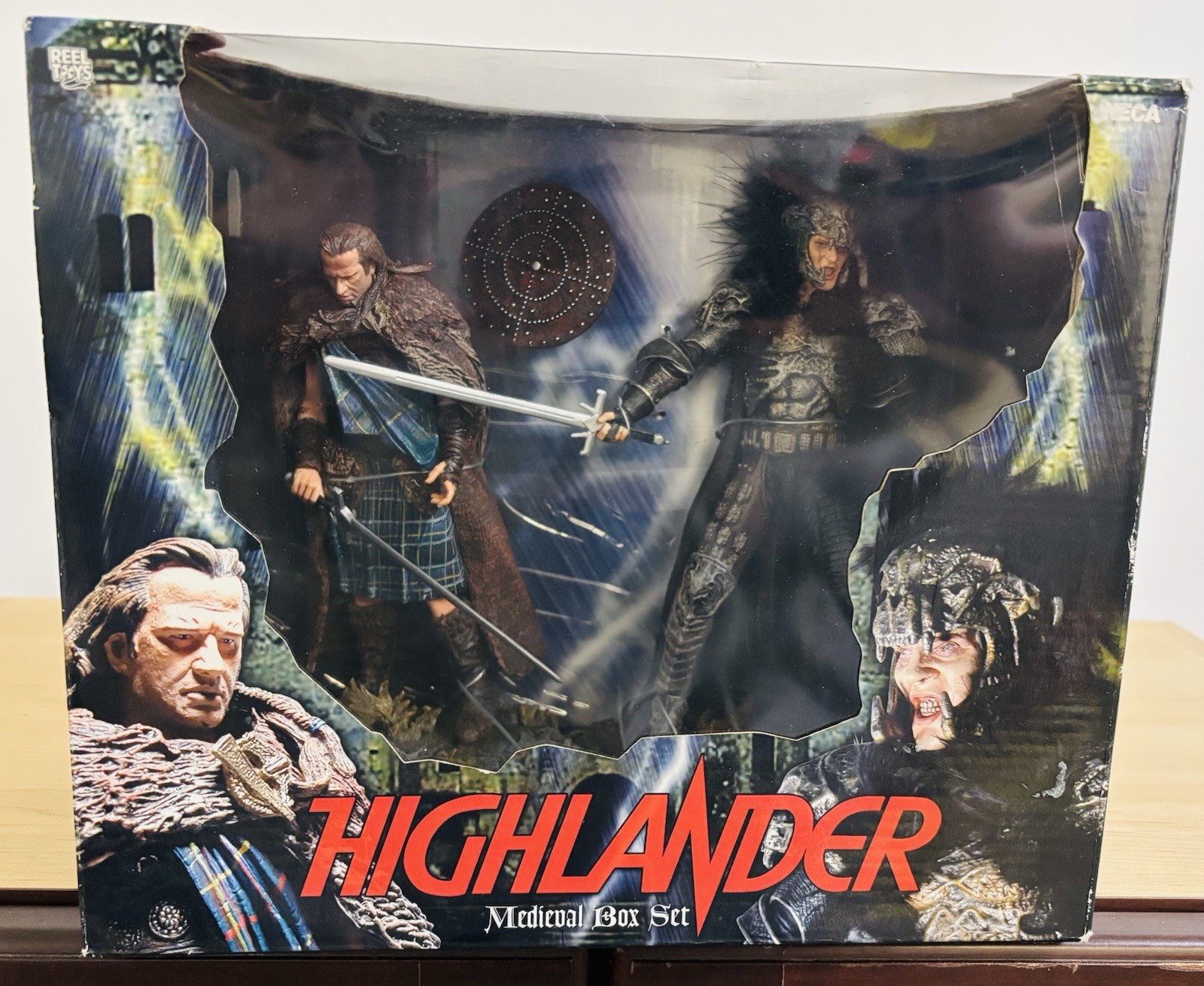 NEW NECA REEL TOYS Highlander 2006 Medieval Box Set The Kurgan Connor MacLeod