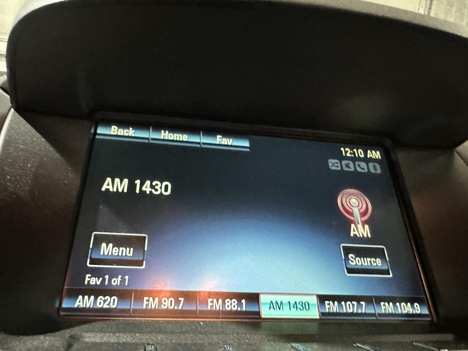 12-17 CHEVY EQUINOX Info-gps-tv Screen LOWER 7\