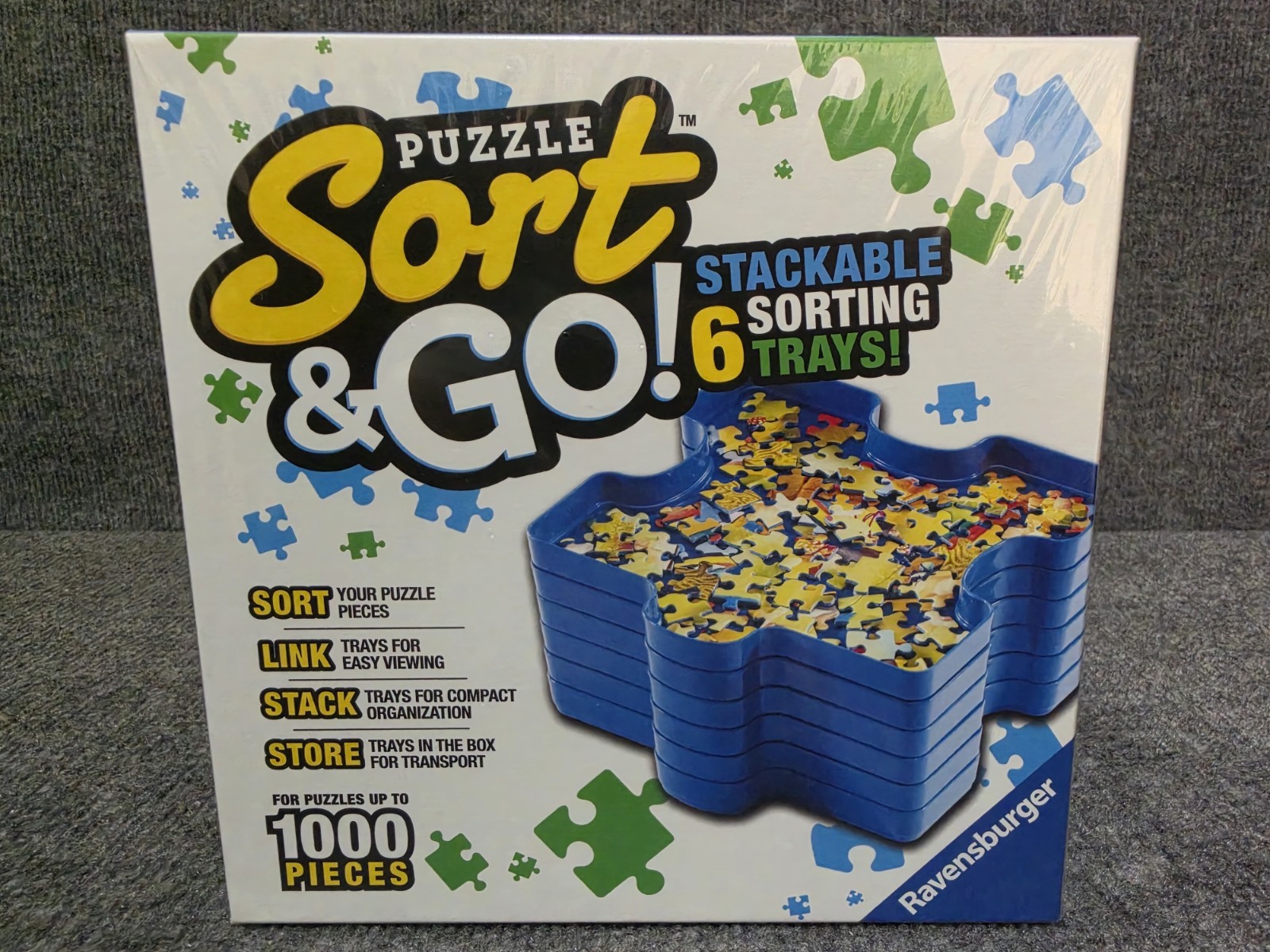 Ravensburger Puzzle Sort & Go 6 Stackable Sorting Trays