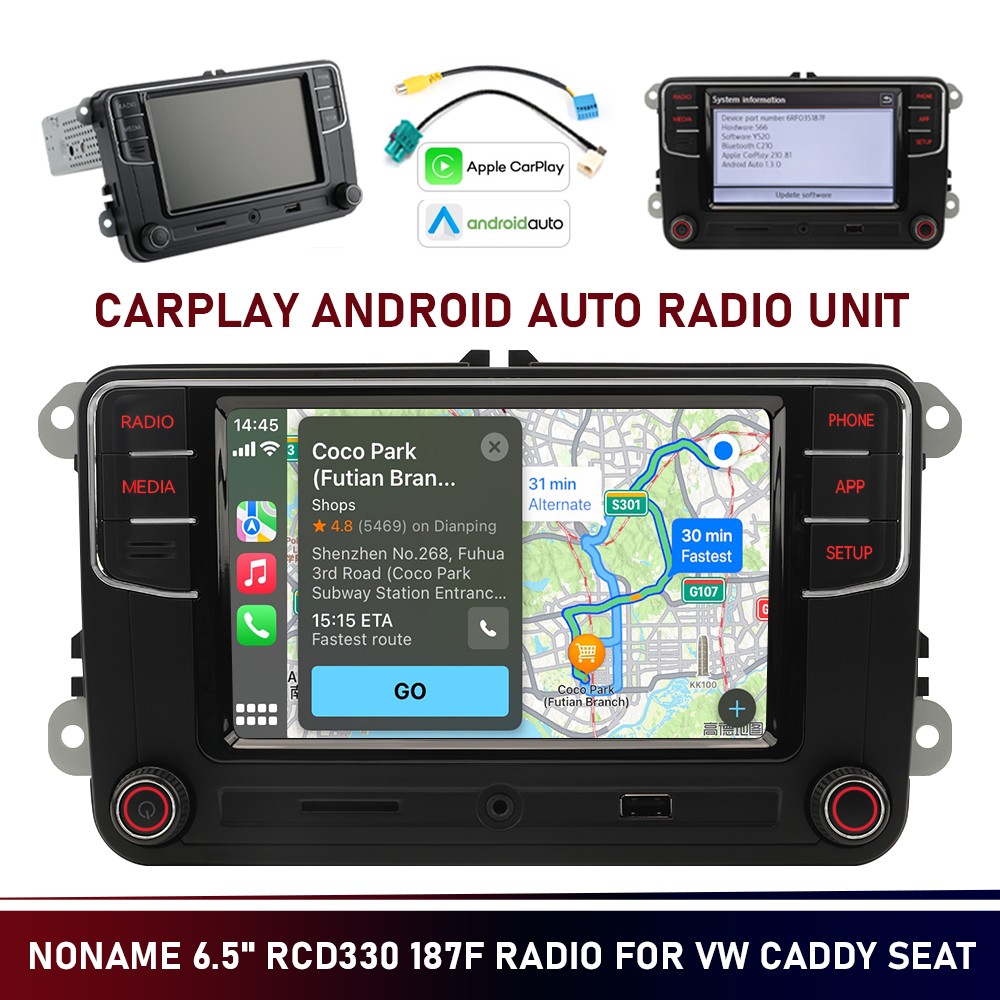 Noname Car radio RCD330 Plus 187F CarPlay Android Auto 6.5inch For VW Golf Jetta
