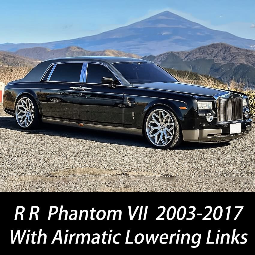 For 04-17 Rolls Royce Phantom Adjustable Lowering Links Air Ride Suspension Kit 