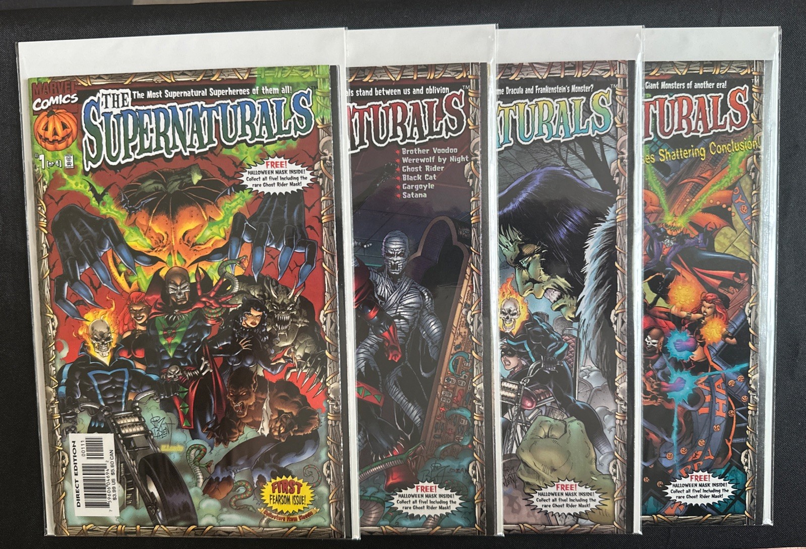 The Supernaturals #1-4 NM Full Run w/Masks 1998 Marvel The Supernaturals #1-4 NM Full Run w/Masks 1998 Marvel