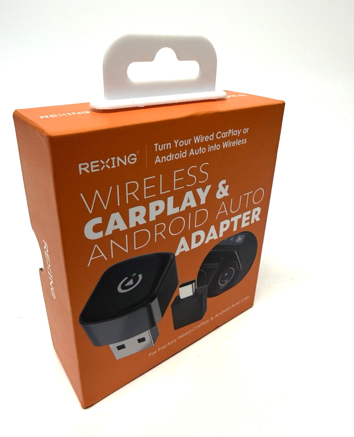 NEW Rexing - CPW-52 Wireless CarPlay & Android Auto Adapter - Black