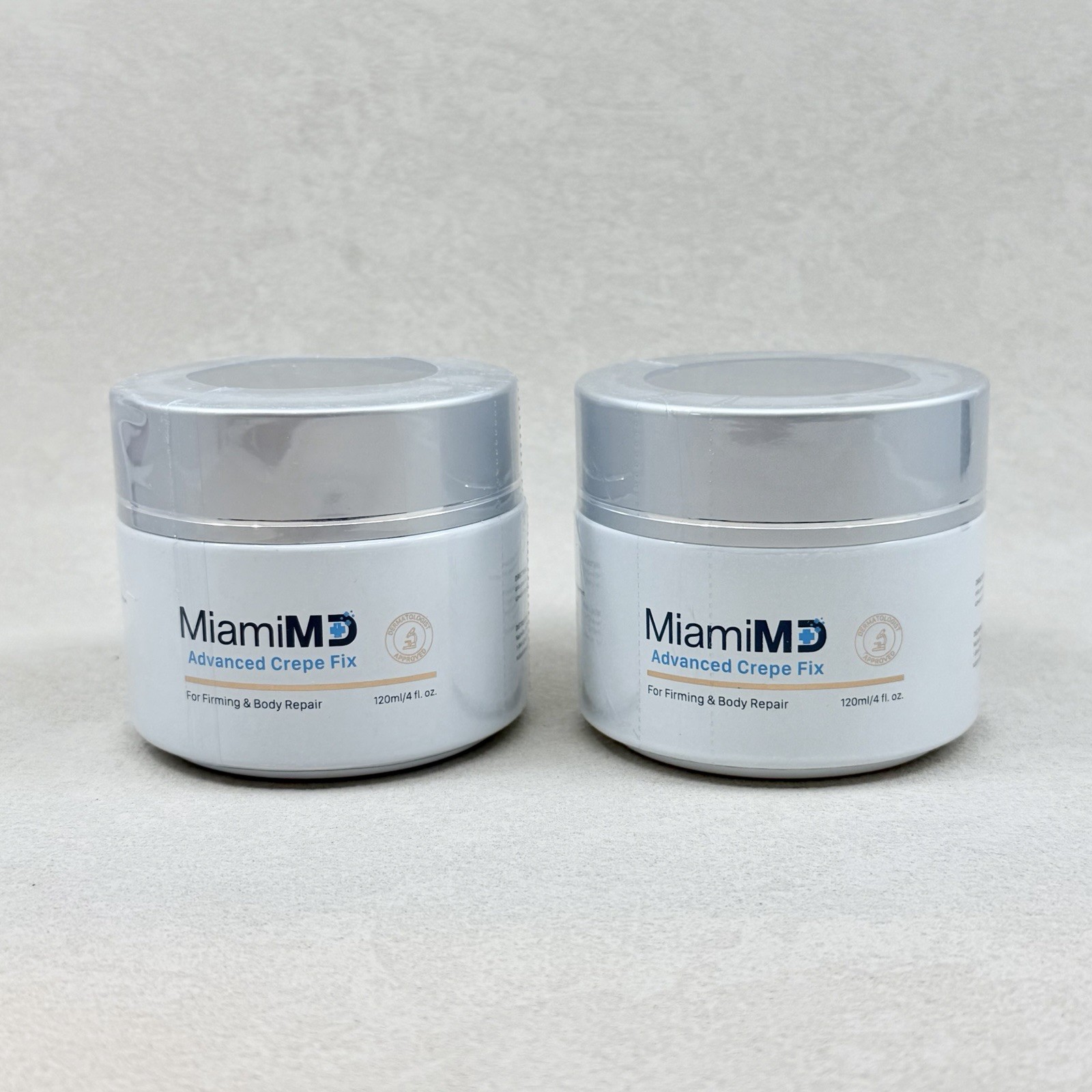 2 PACK 4oz MiamiMD Miami MD ADVANCED CREPE FIX For Firming Body SEALED NO BOX 2 PACK 4oz MiamiMD Miami MD ADVANCED CREPE FIX For Firming Body SEALED NO BOX