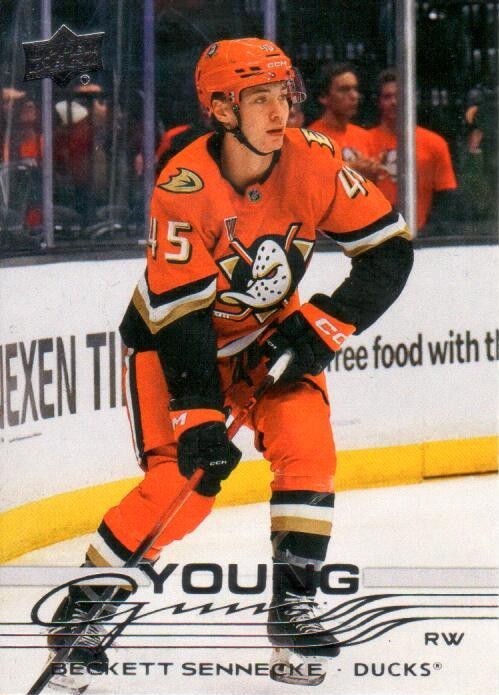 2025-26 Upper Deck Young Guns #701 Beckett Sennecke YG RC Anaheim Ducks 2025-26 Upper Deck Young Guns #701 Beckett Sennecke YG RC Anaheim Ducks