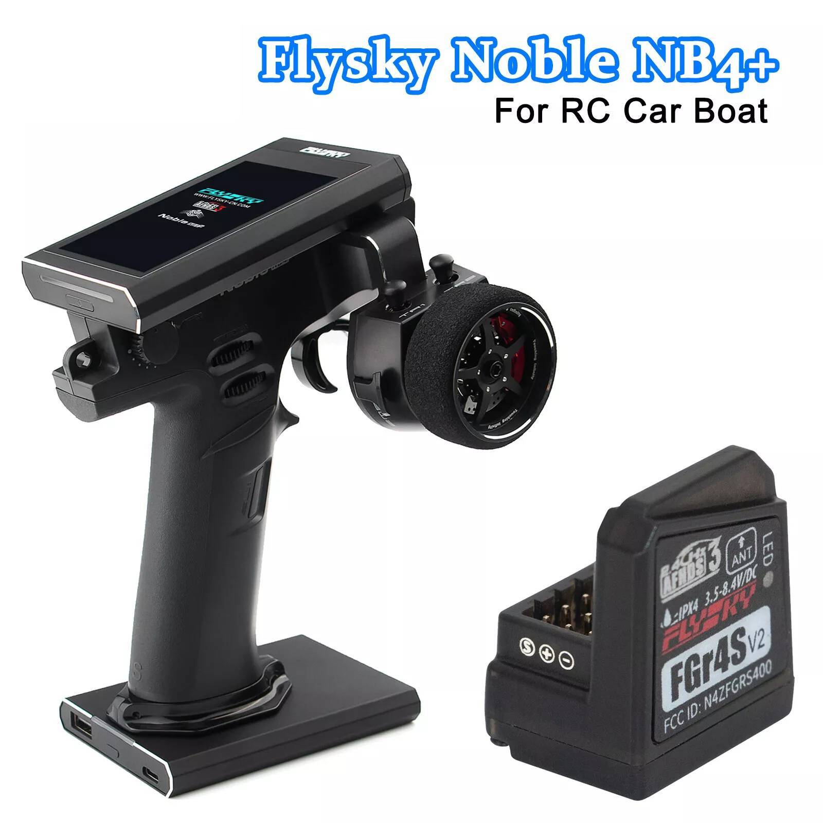 Flysky Noble NB4+ 2.4GHz 8CH Transmitter Remote Controller with FGR4S Receiver