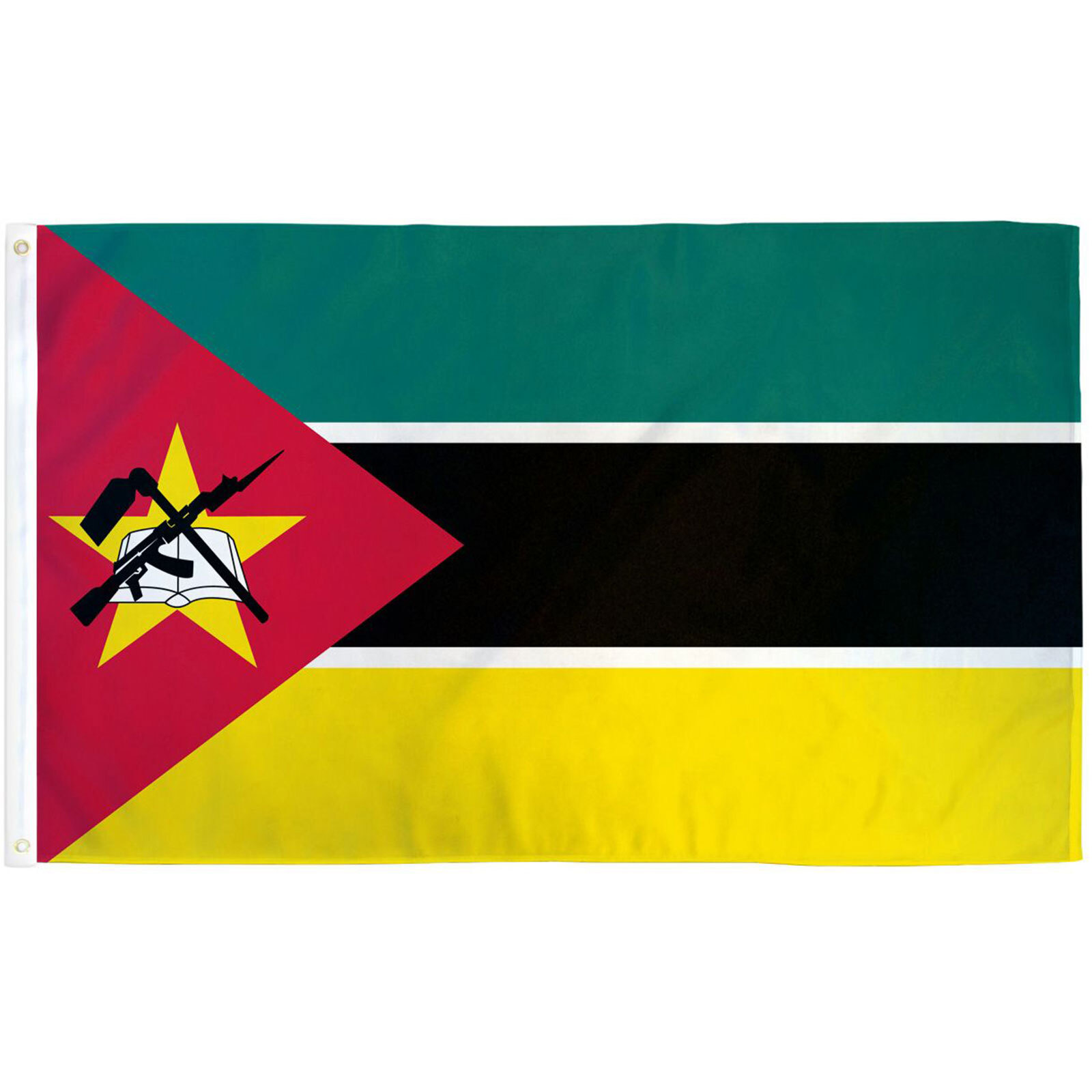 MOZAMBIQUE 3'X 5' POLY FLAG MOZAMBIQUE 3'X 5' POLY FLAG