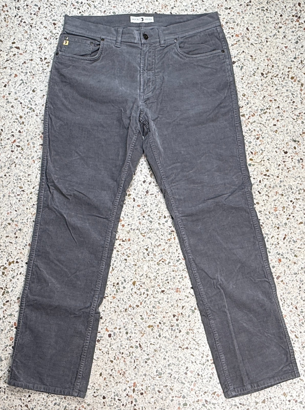 Duck Head Men\'s Gray 5 Pocket Straight Leg Corduroy Pants Size 34x32 Duck Head Men\'s Gray 5 Pocket Straight Leg Corduroy Pants Size 34x32