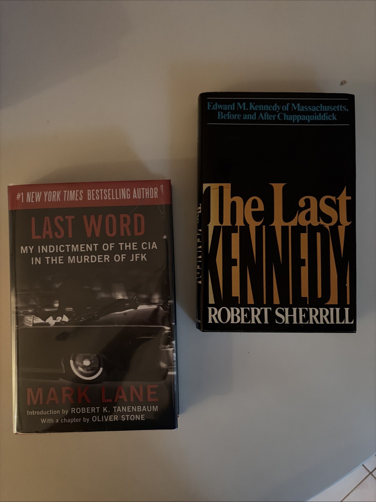 Kennedy The Last Kennedy & Last Word JFK 2 Book Lot HC DJ Sherrill Lane